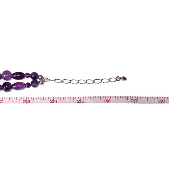 Jay King 925 Amethyst Purple Double Strand Beaded Necklace - Picture 16 of 16